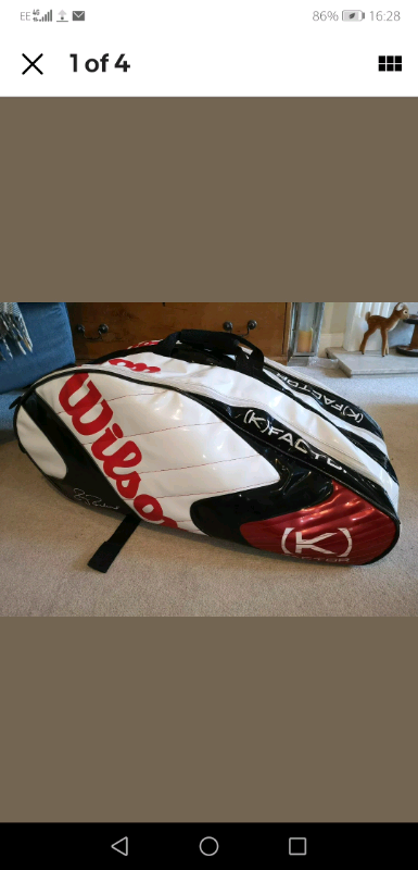 wilson k factor tennis bag